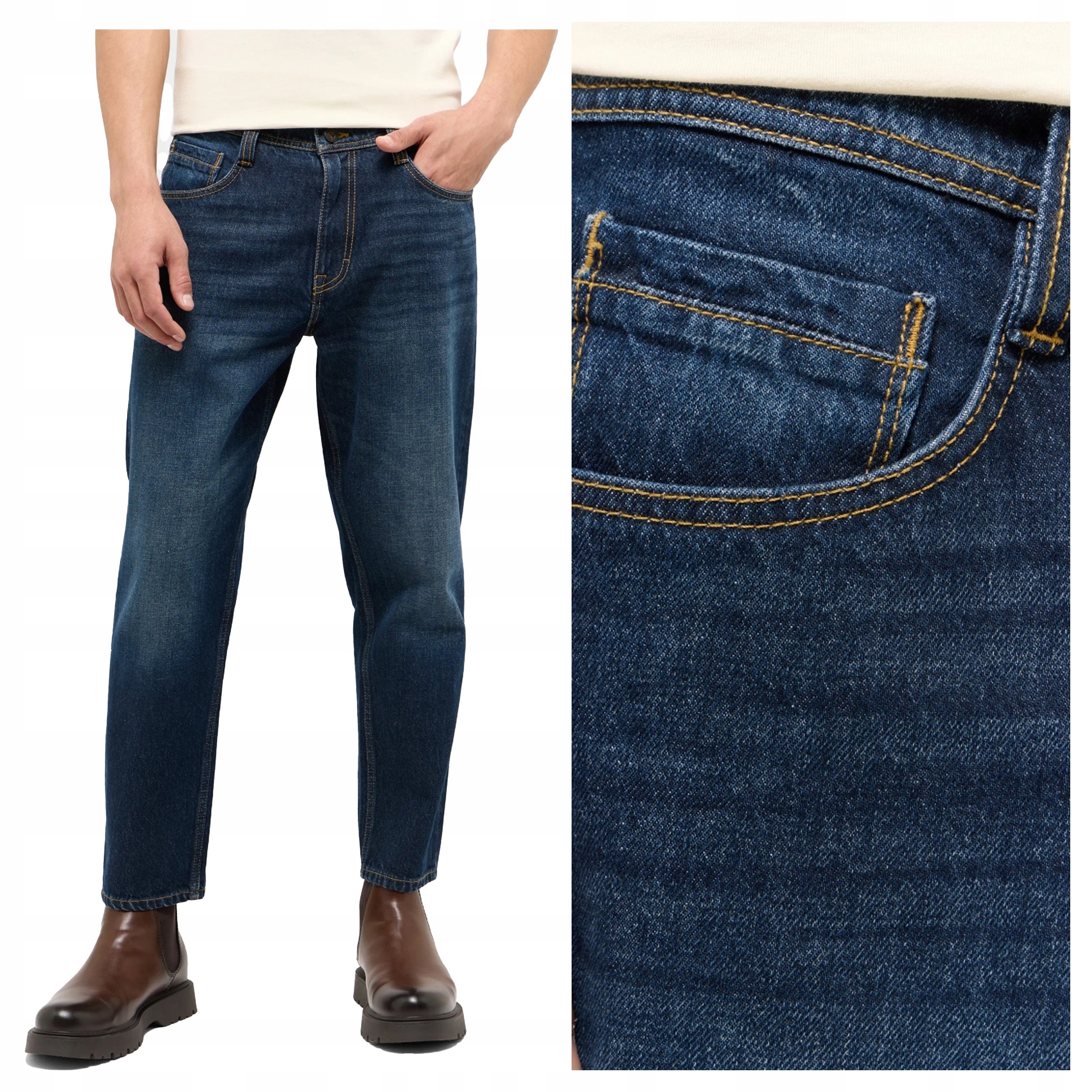 Mustang Denver Cropped W34 L30 Pánské džíny Jednoduché