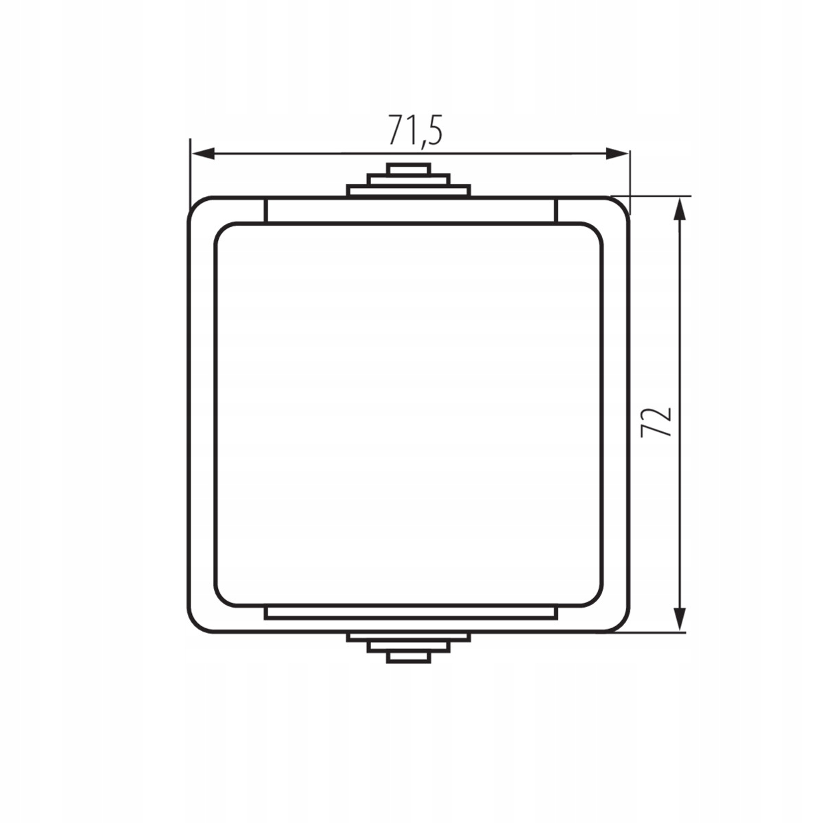 Gniazdo x1 z ochroną styków natynkowe IP54 Kanlux Marka Kanlux