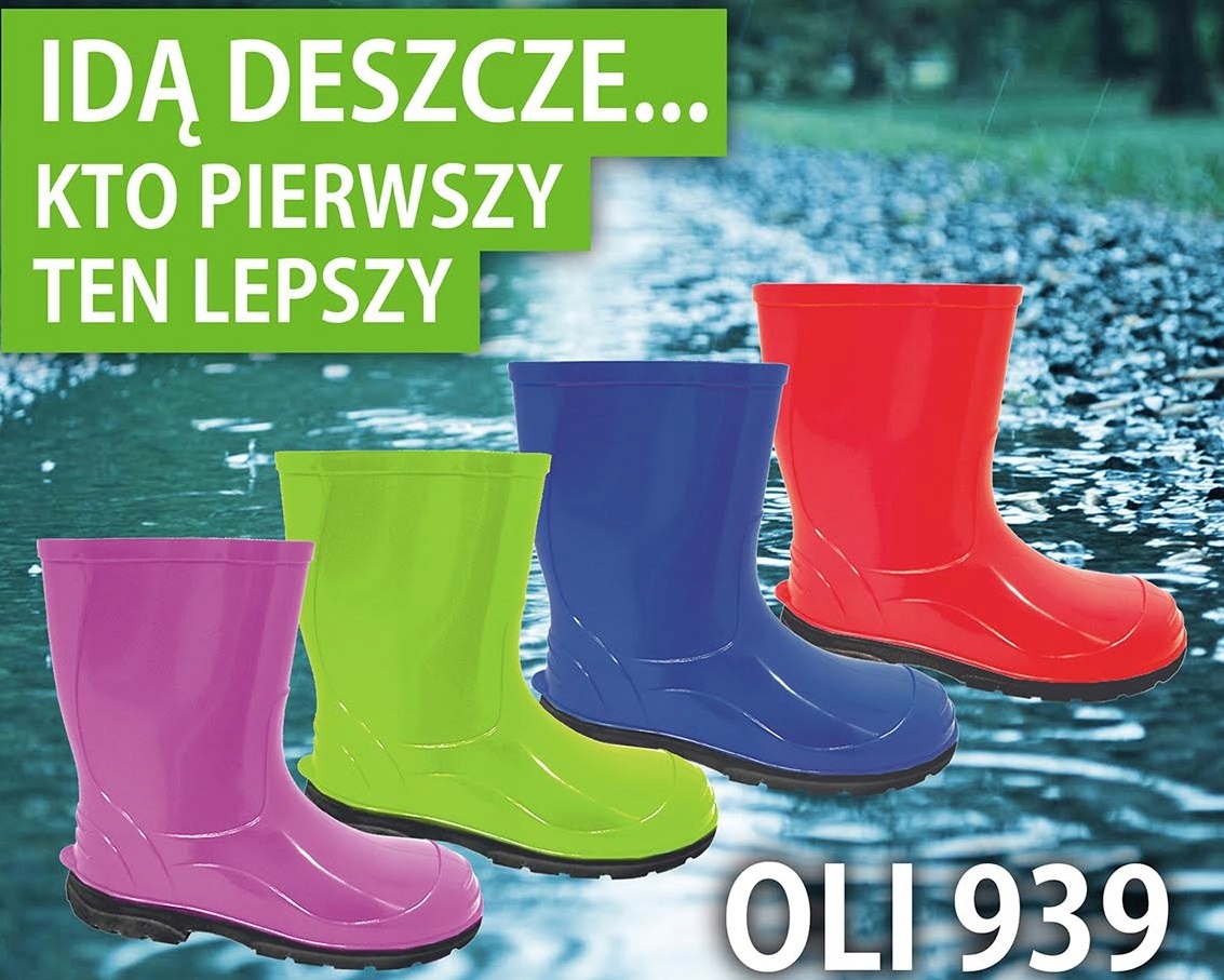 KALOSZE DZIECIĘCE NIEBIESKIE OLI PCV DLA DZIECI 23 Marka Lemigo