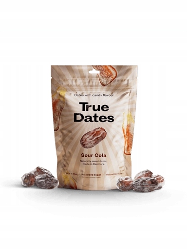 Levně 4 x Datle s příchutí kyselé koliky True Dates Sour Cola 100 g Bez Cukru