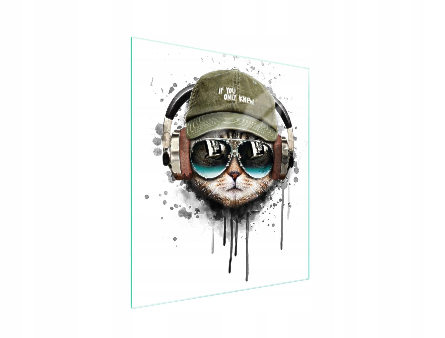 7v1 Skleněná Krájecí Deska 45x52 Kočka