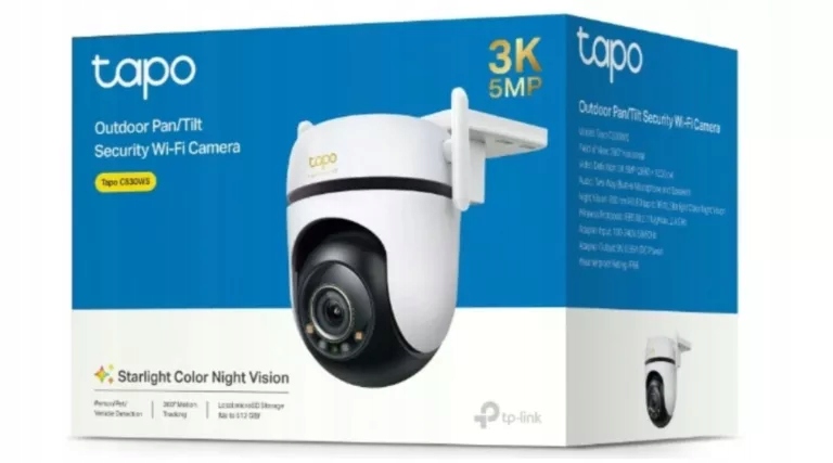 Kamera Obrotowa 5MP Tp-link Tapo C530WS Detekcja Alarm Tryb Nocny Microsd
