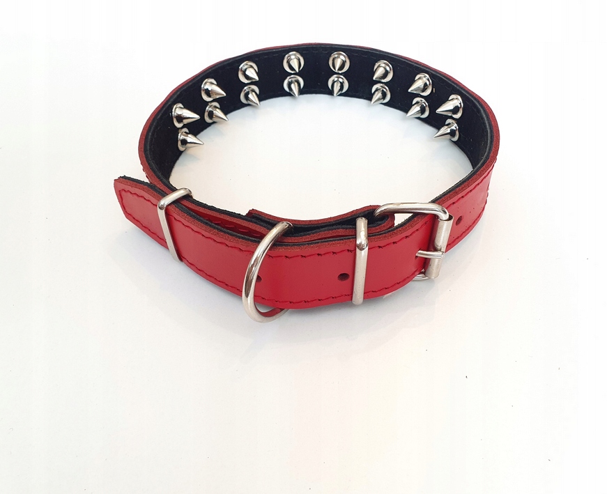 Obroża Skórzana 3CM Kolczatka Na Wymiar!