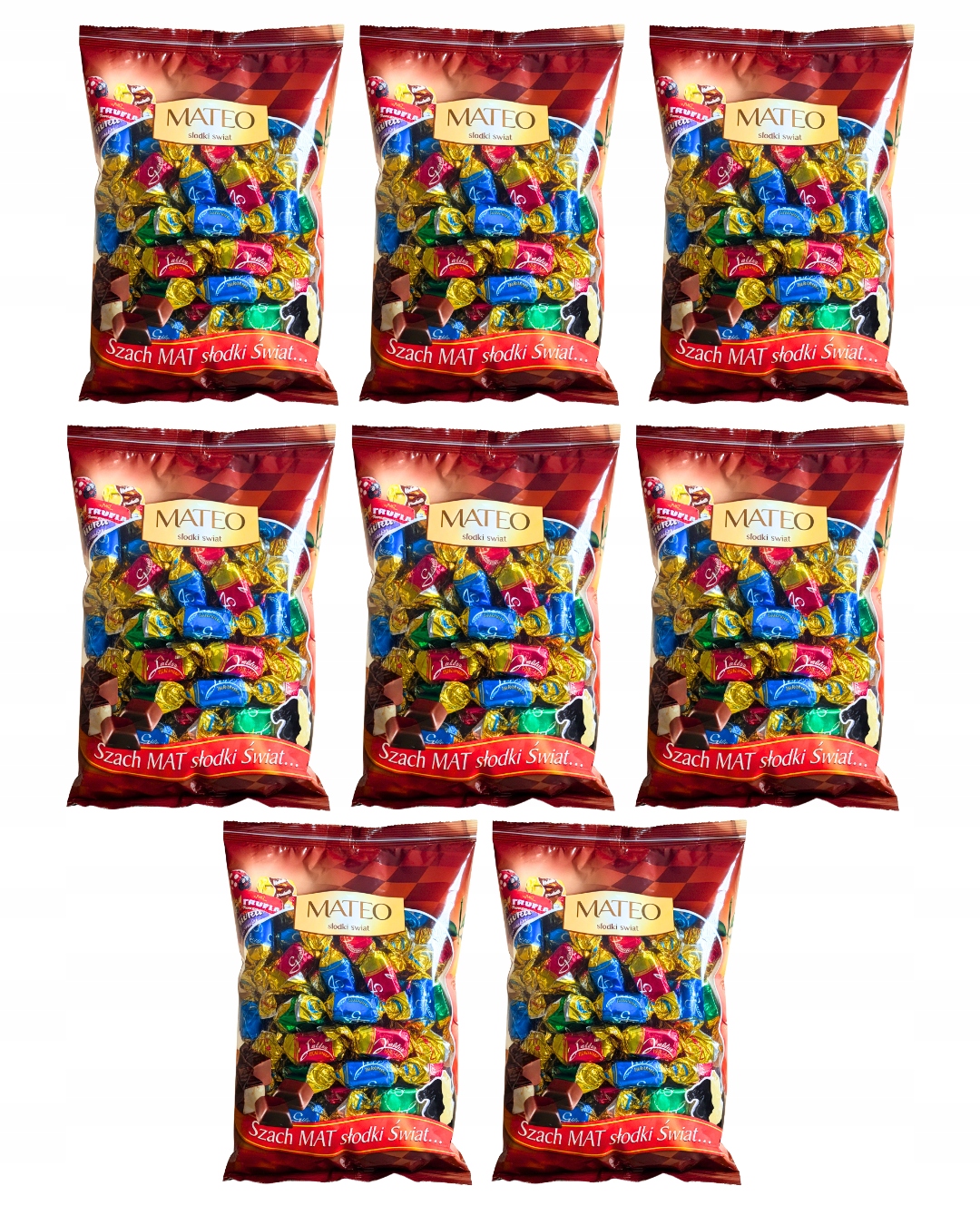 Galaretki owocowe MIX smaków Mateo w polewie 8 kg Bajeczne XL B2B do biura