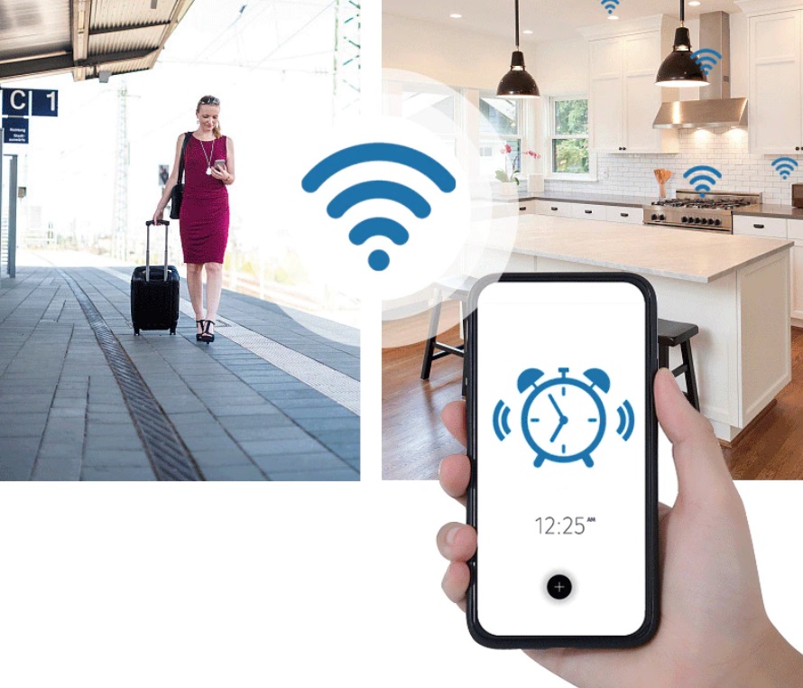 GNIAZDO BEZPRZEWODOWE SMART HOME ODBIORNIK RADIOWY Kolor biały