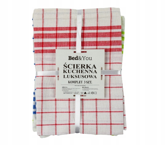 ŚCIERKA KUCHENNA RĘCZNIK 100% BAWEŁNA wstążka