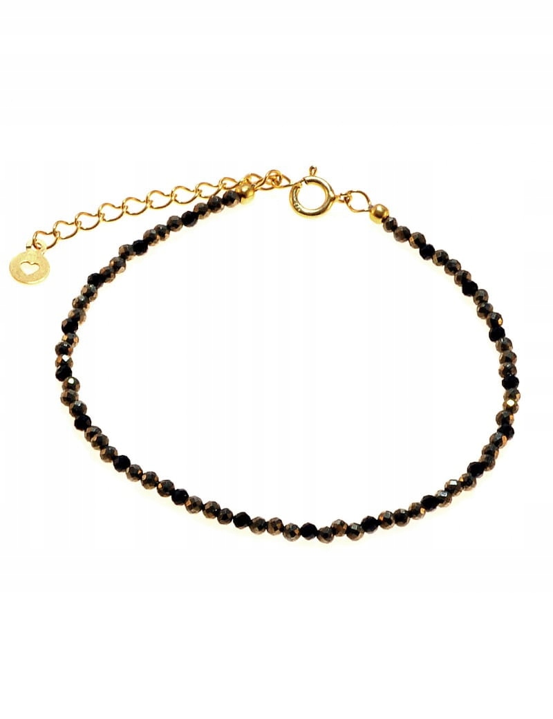 

Bransoletka Złota 925 z Naturalnym Turmalinem