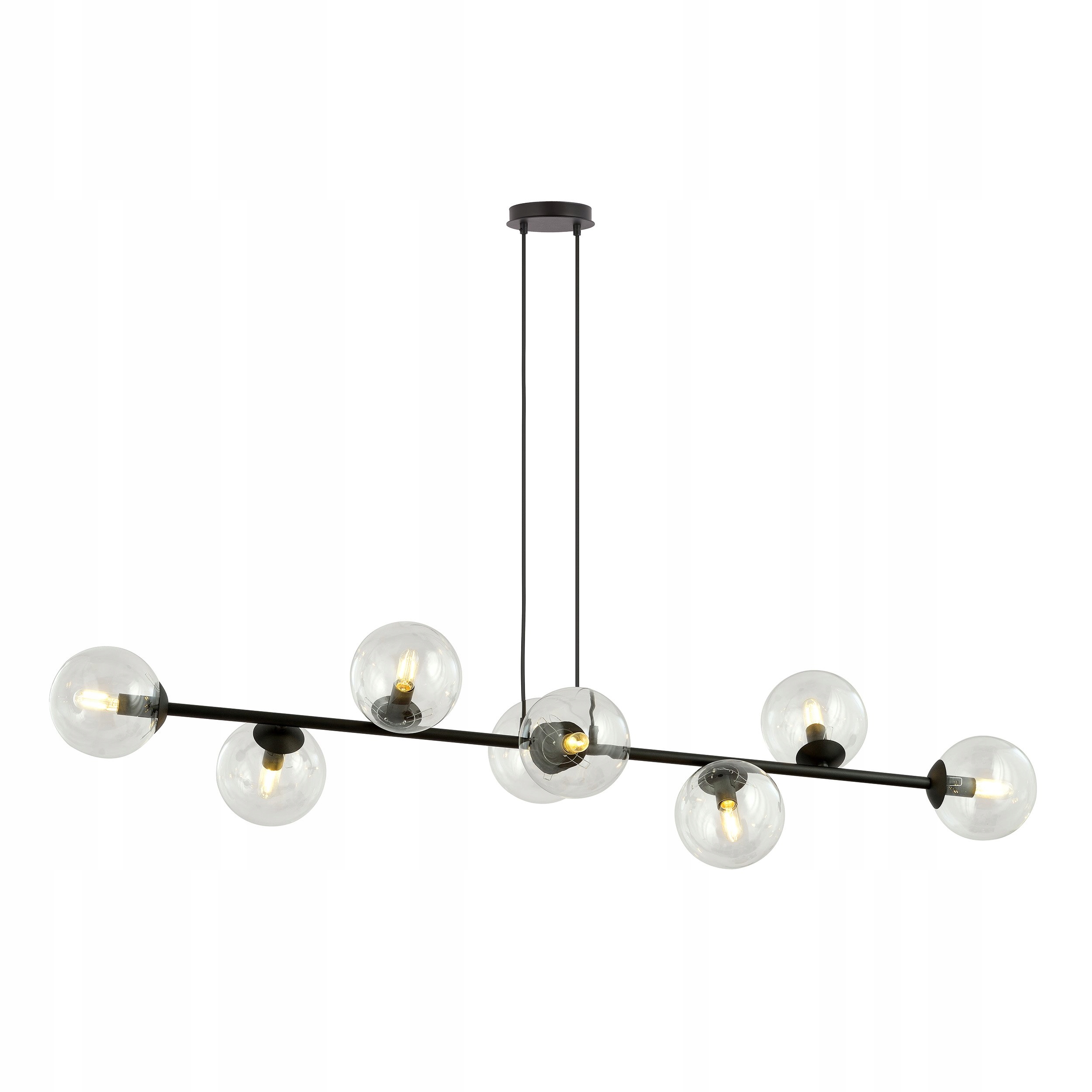 Lampa s bublinkovými stínítky Rossi 8 Bl Transparent do kuchyně