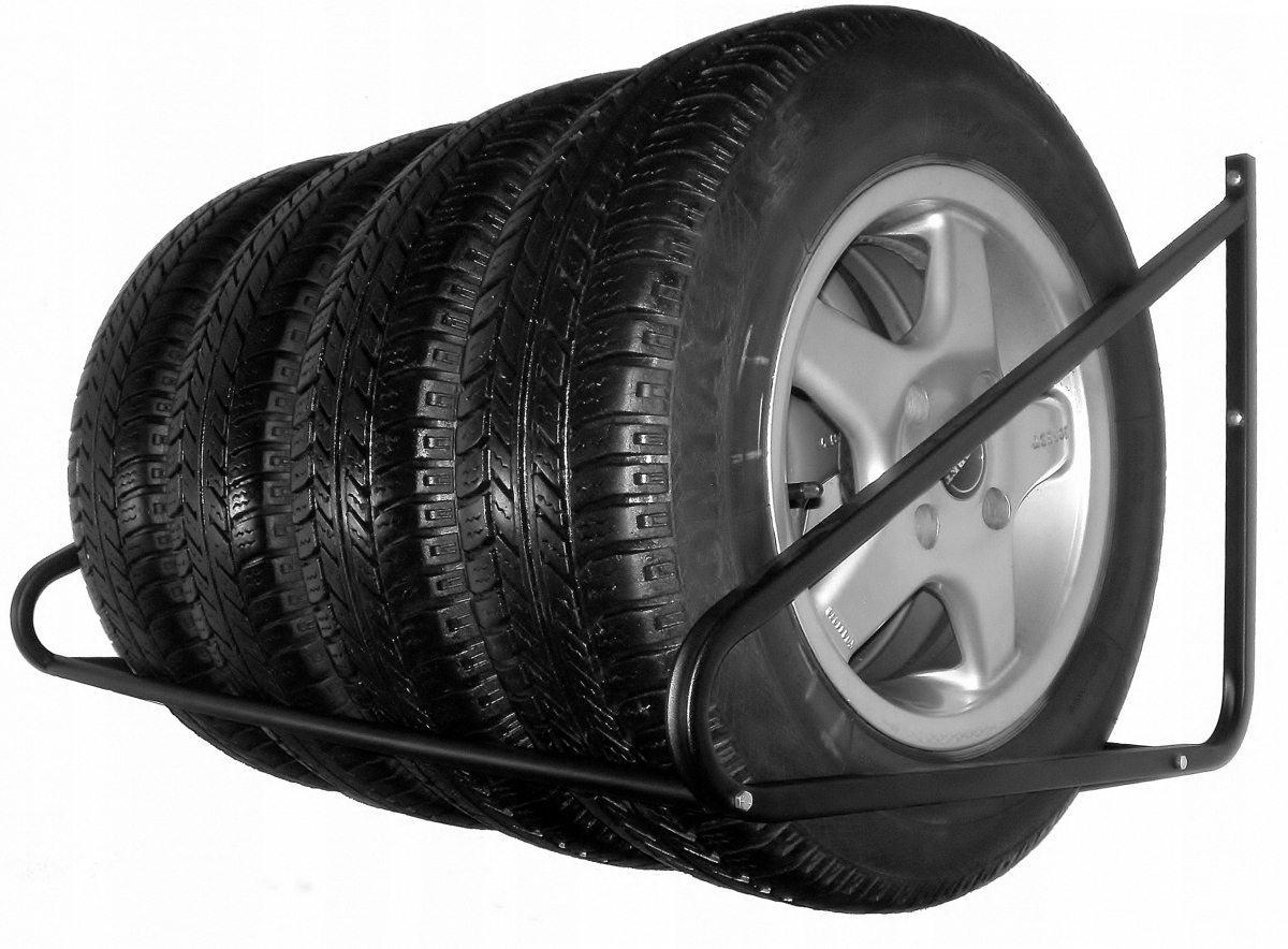 Věšák M4 Max pro 4 pneumatiky do 225 mm, průměr do 730 mm, nosnost 150 kg, černý