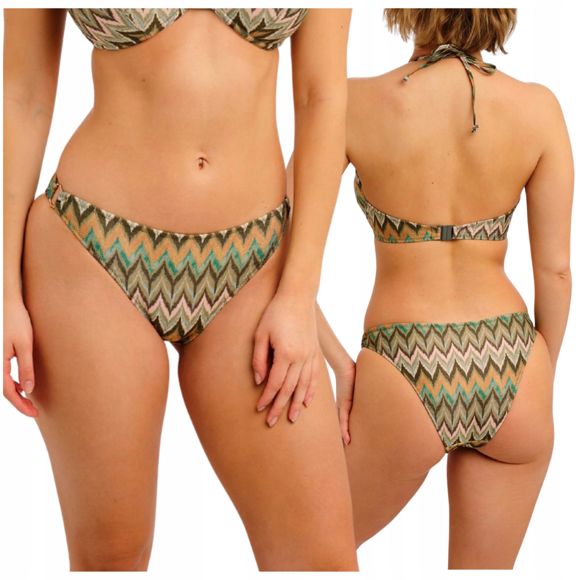 Plavkové kalhotky vystřižené, lesklé Freya Arizona Wave Italini BriefXS