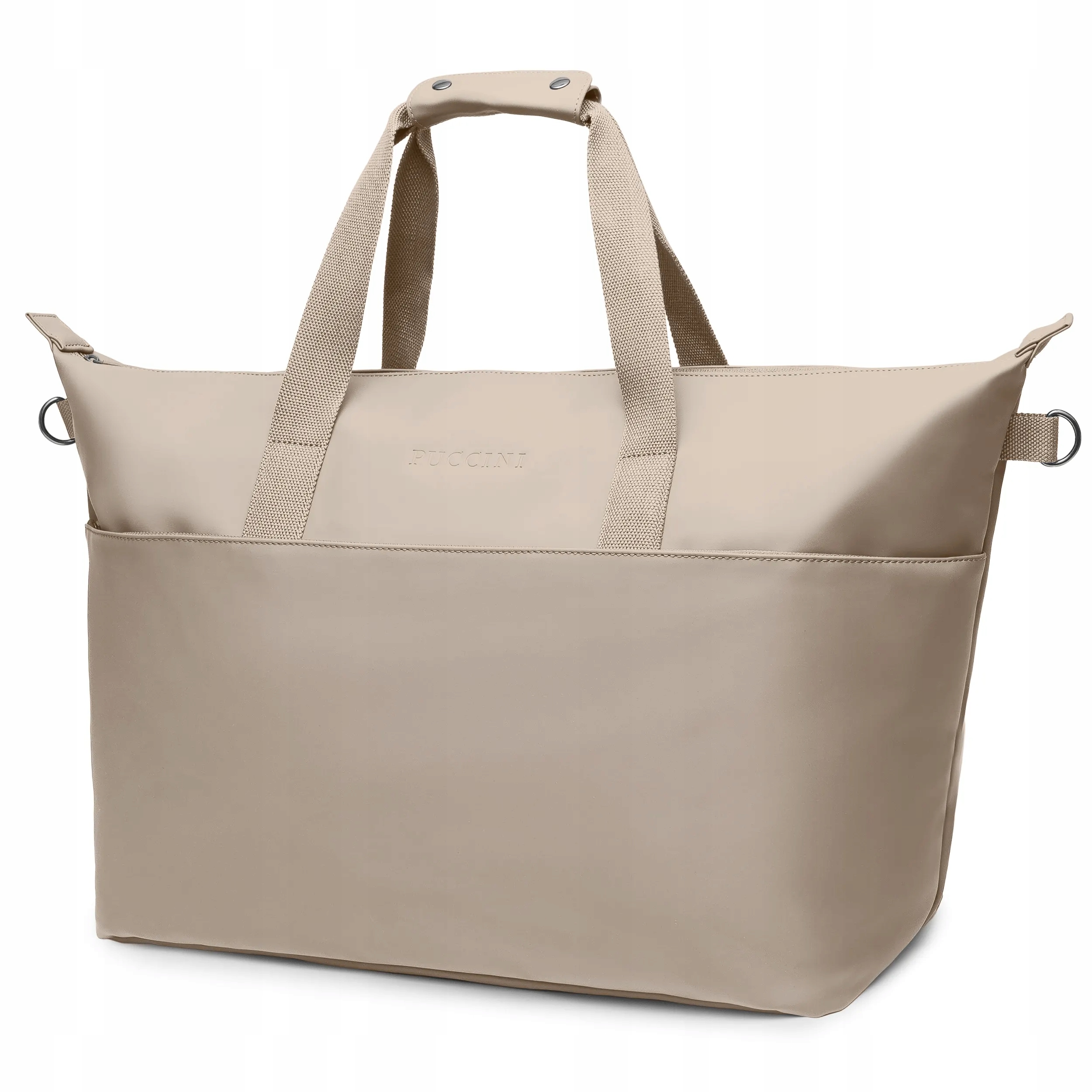 Torba Podróżna Weekendowa Wodoszczelna Duża Beżowa Puccini TD251-6A