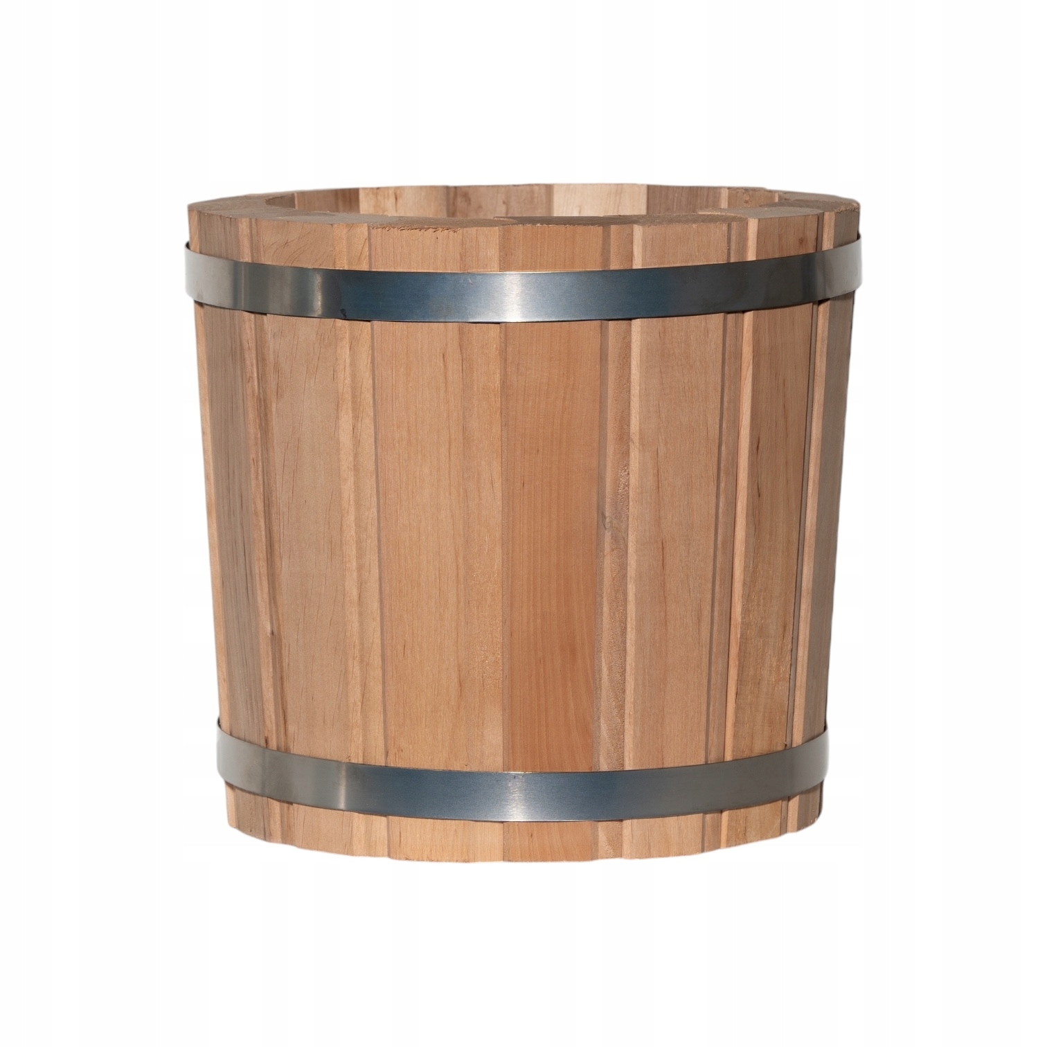 Cebrzyk kyblík vzduchotěsný dřevěný přírodní bezbarvý květináč obal na květináč 28 cm