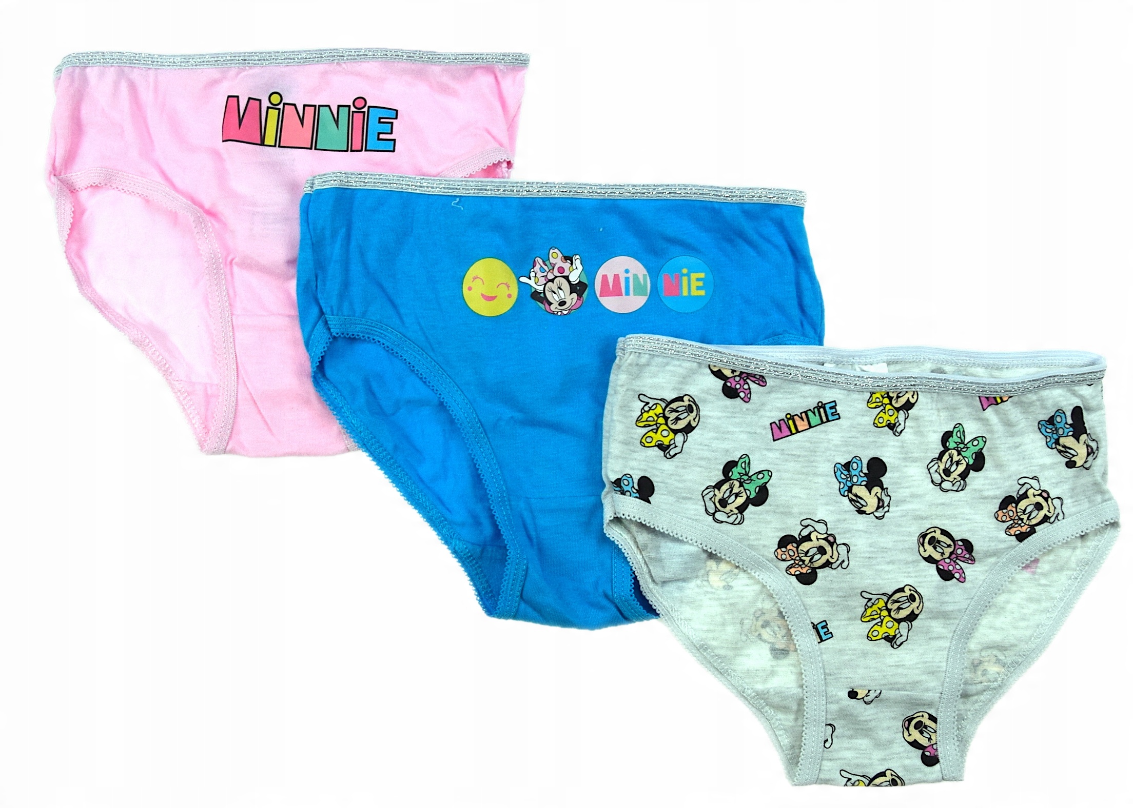 

3-PACK Slipy Majtki Myszka Minnie Róż 116/122
