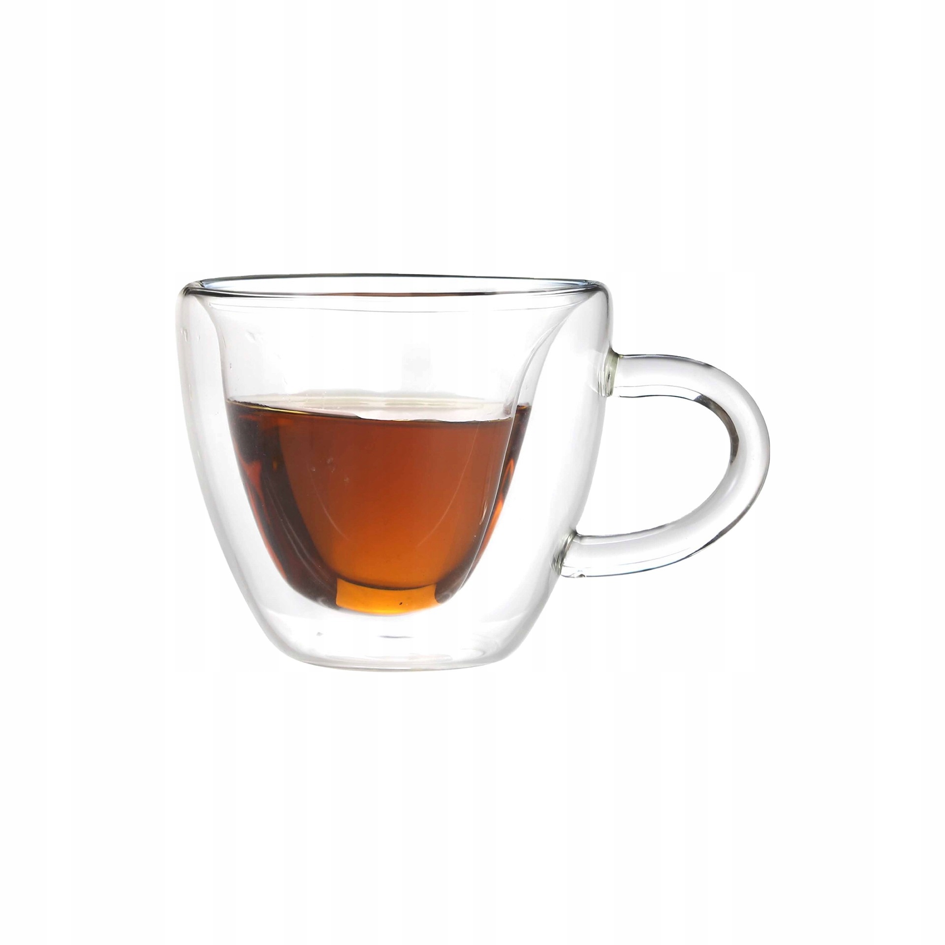 szklanki termiczne podwójne szkło serce 240ml do kawy LATTE LONG zestaw 6szt .  SZK18 — 2