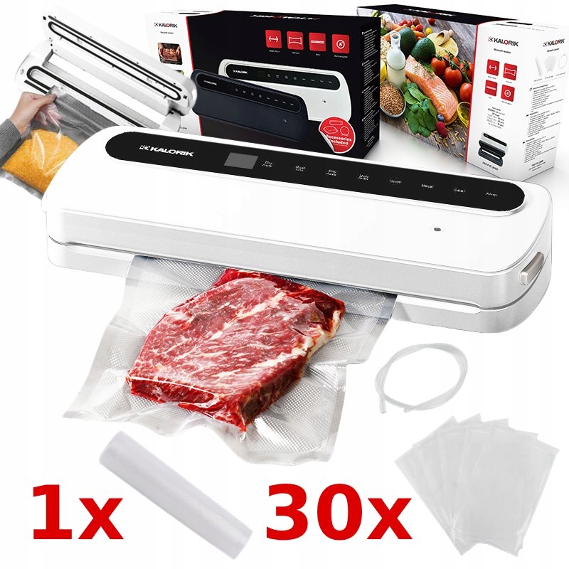 Zgrzewarka próżniowa Kalorik 110 W 30 cm z rękawem i 30 workami