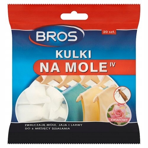 Kulki na mole Bros odzieżowe ubraniowe KWIATOWE EAN (GTIN) 5904517002845