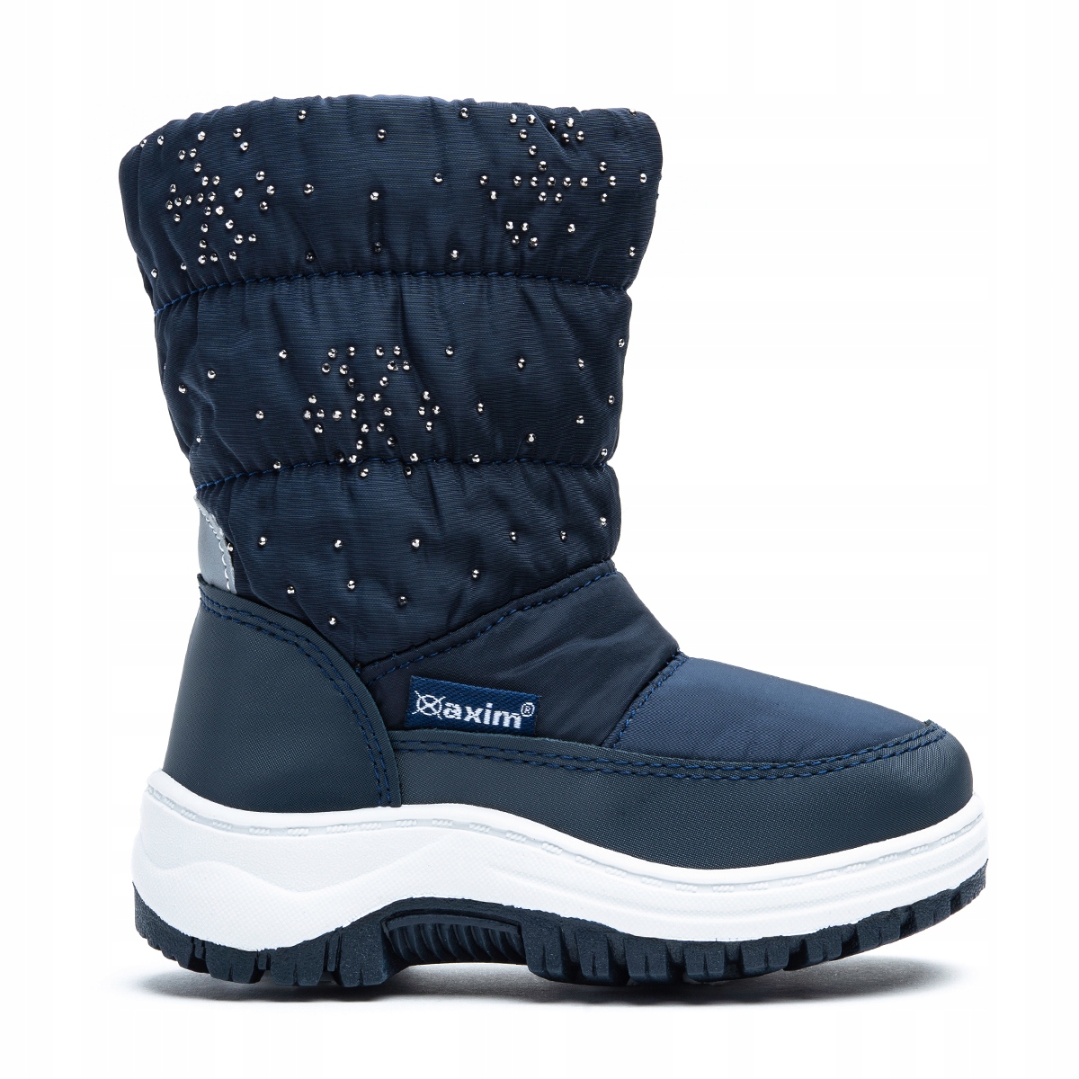 Śniegowce dziecięce OCIEPLANE lekkie SUWAK miękkie odblask kożuszek Axim