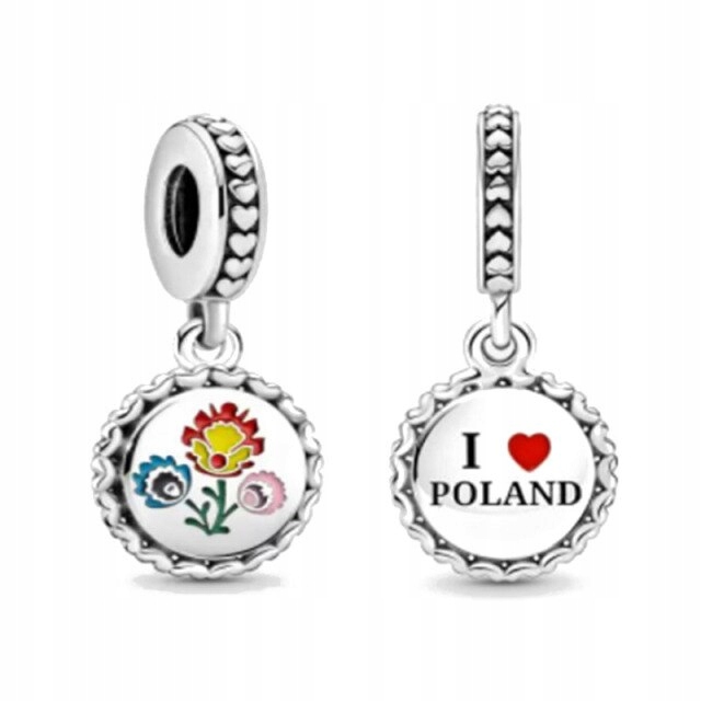 Charms POLAND do bransolet SREBRO C171