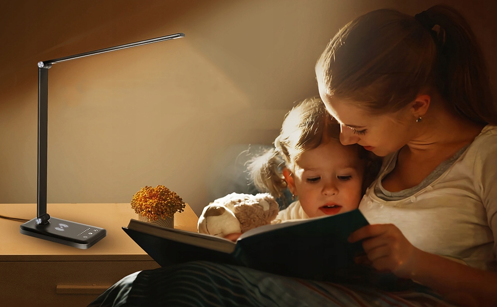 LAMPKA LED BIURKOWA SKŁADANA MOCNA 10W 600LM BEZPRZEWODOWE / USB ŁADOWARKA Maksymalna moc pojedynczego źródła światła 10 W