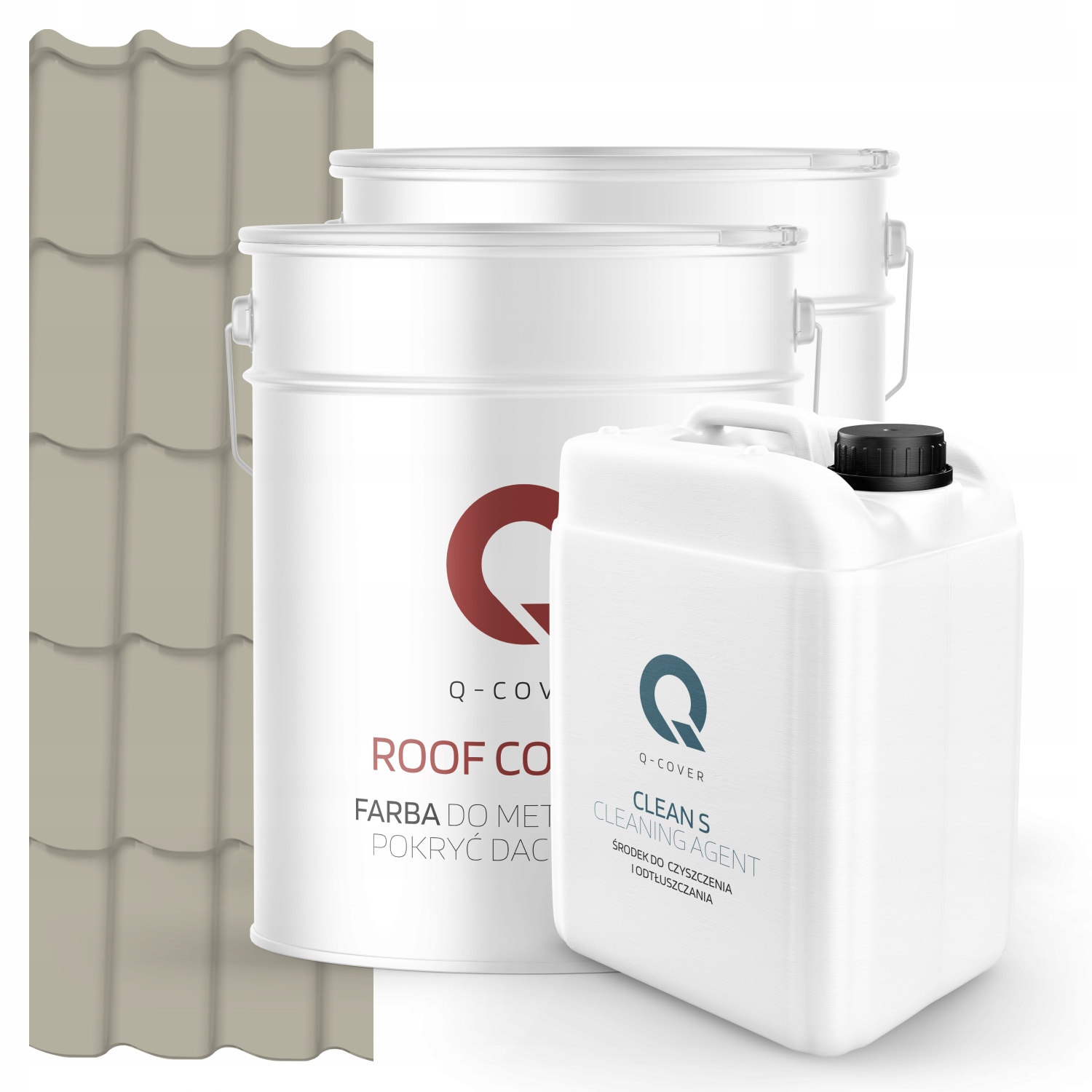 Strešná Farba Metal Podklad Odmasťovač Sivá Béžová Ral 7032 74 m2 Satén