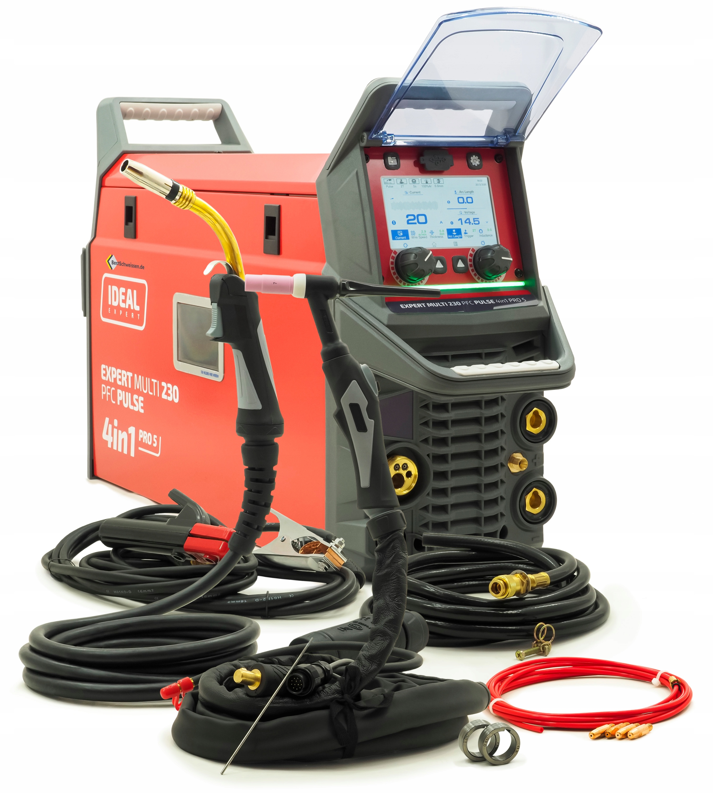 Spawarka Ideal Expert Multi Pulse 230 Pfc 4in1 Pro5 Mig Tig Mma Półautomat