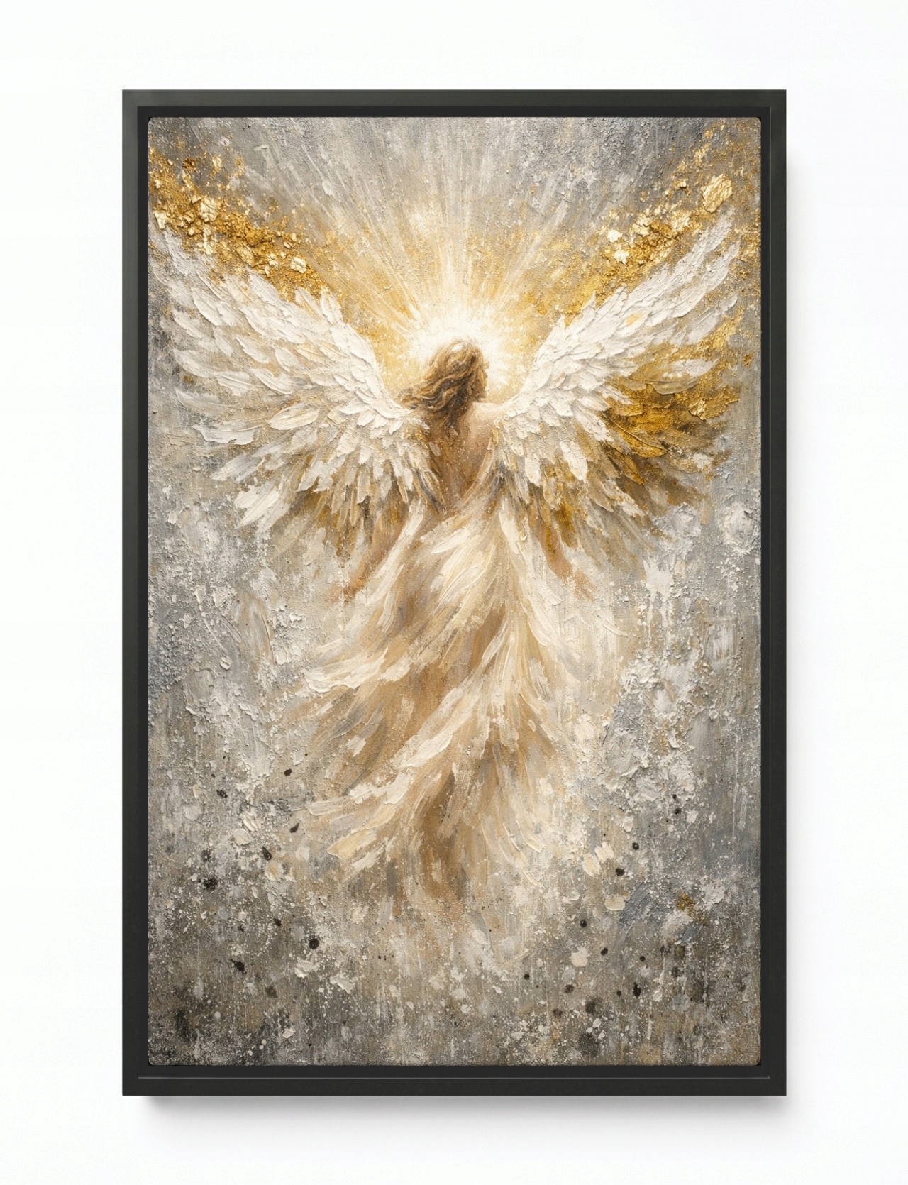 Obraz Rám Americký Box Žena Anděl strážný Křídla Klid Péče 80x120