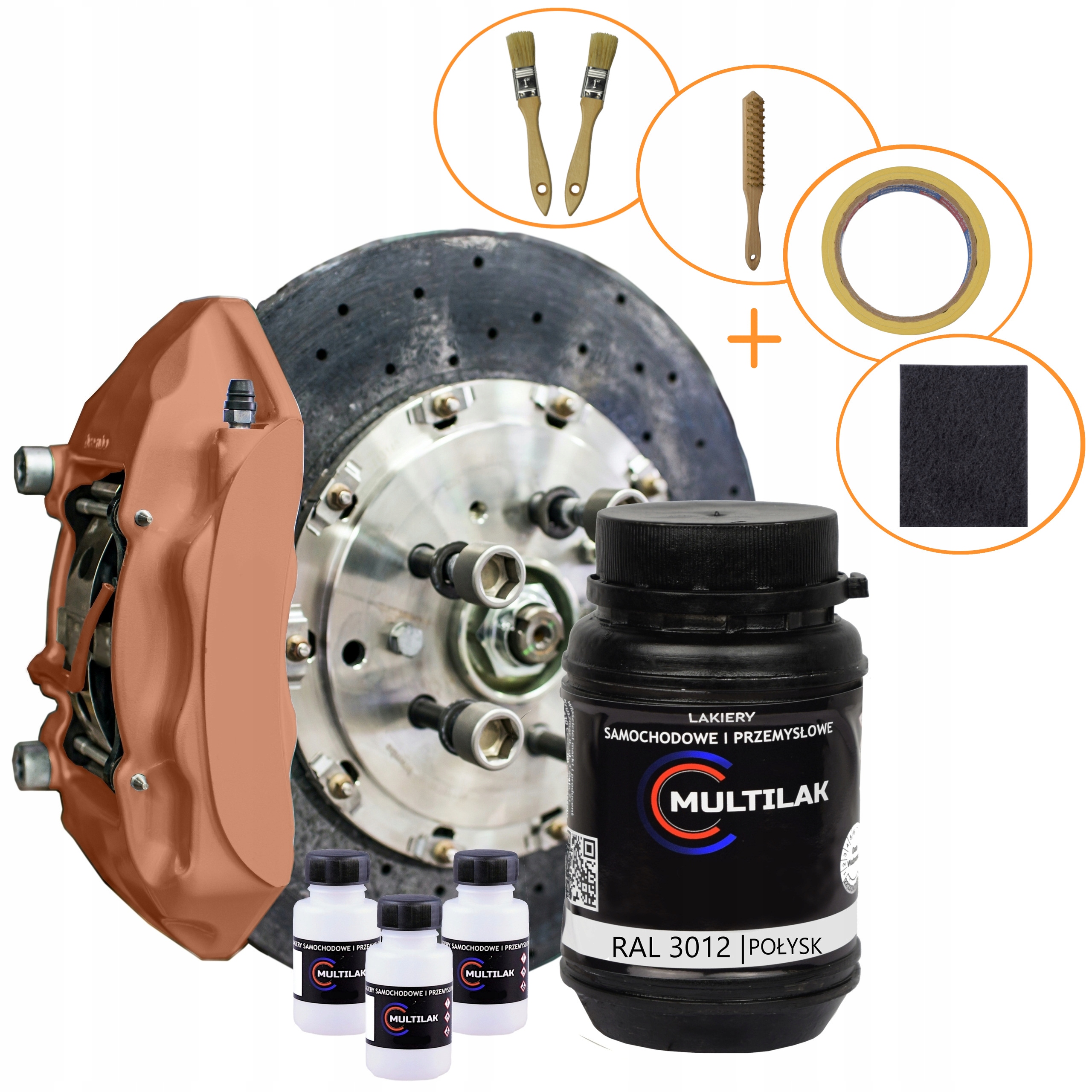 Lakier do zacisków hamulcowych XXL RAL 3012 POŁYSK