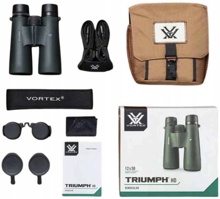 Dalekohled Vortex Triumph Hd 12X50 Pro Lovce, Doživotní Sada