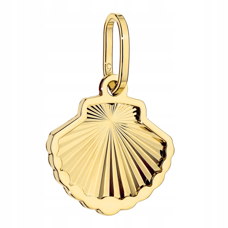 Zlatý Přívěsek Přívěsek Dámský pr. 585 Zdobená mušle Mušle 14k