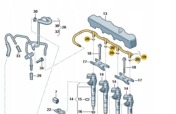 PRZEWOD PALIWA PRZELEWOWY WTRYSKIWACZY ORYGINAL Engine Type Diesel