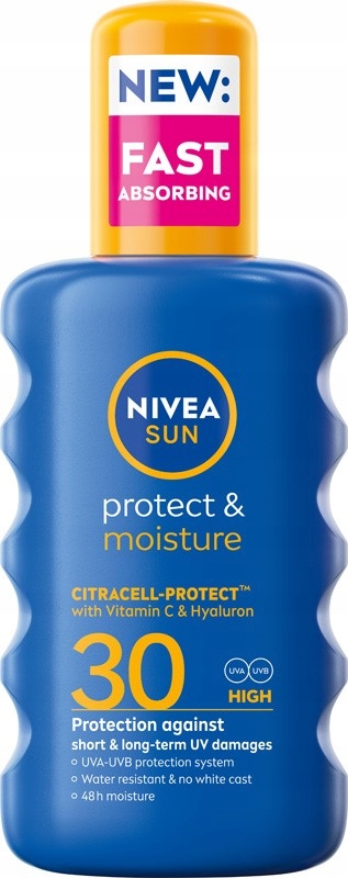 Nivea Sun Protect & Moisture Hydratační balzám na opalování ve spreji SPF30