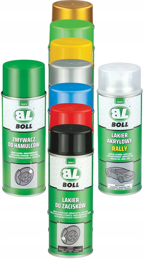 

Zestaw do zacisków hamulcowych Boll spray 5kolorów