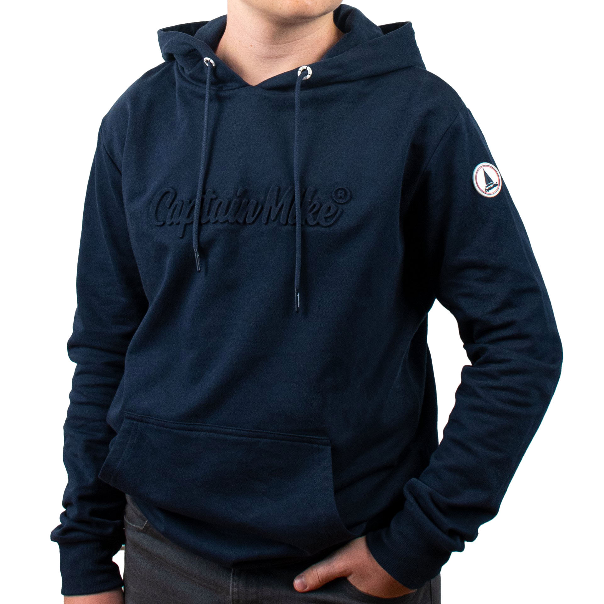 Mikina klokanka s kapucí Captain Mike námořnická modrá L