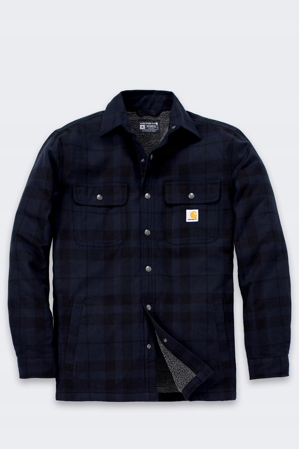 Svrchní košile Carhartt Heavy Flannel Sh Navy