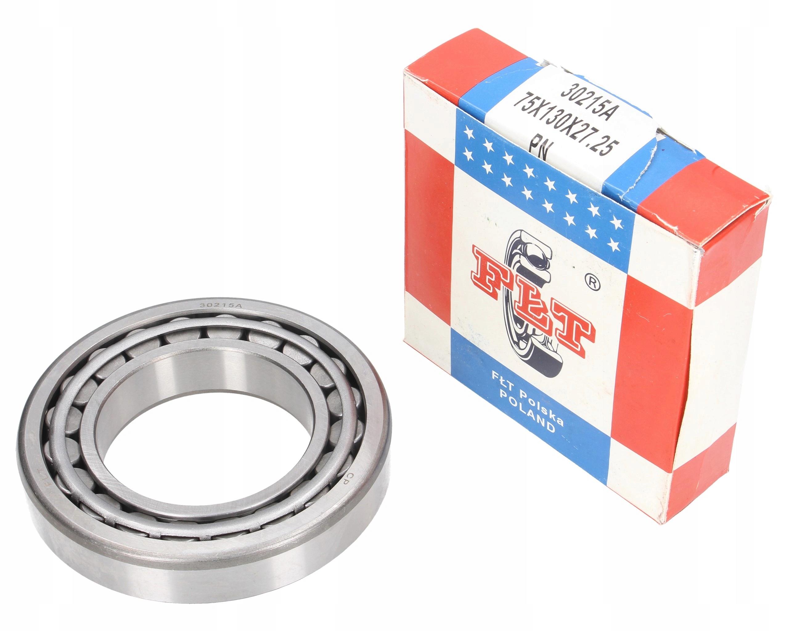 Kuželové ložisko 30215 75x130x27,75 mm Fłt