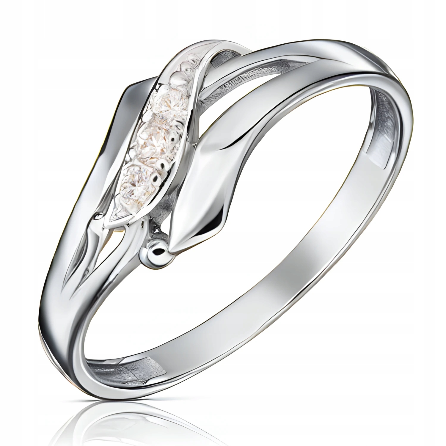 Prstýnek Stříbrný Se Zirkony, Ideální Jako Dárek