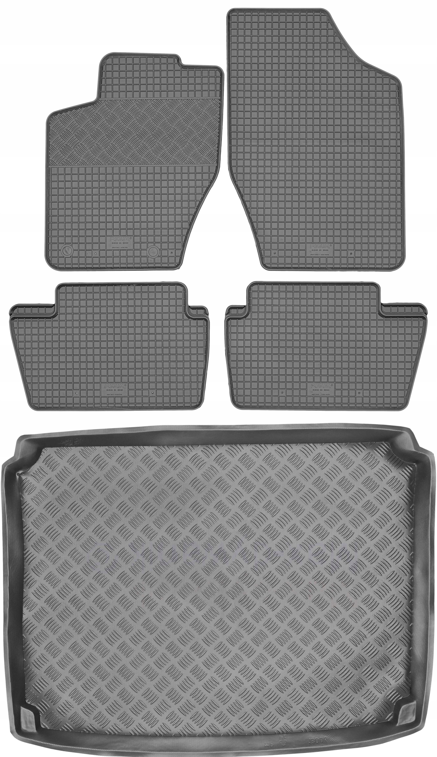 Citroen C4 I Coupe 2004-2010 Sada Gumové rohože rohož