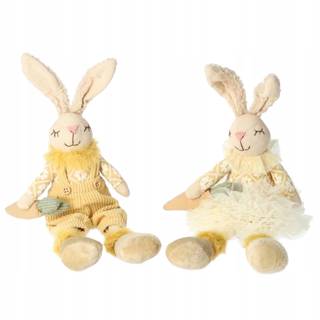 Velikonoční Zajíček Figurka Králík Zajíček 2 ks Na Velikonoce Velký Dárek