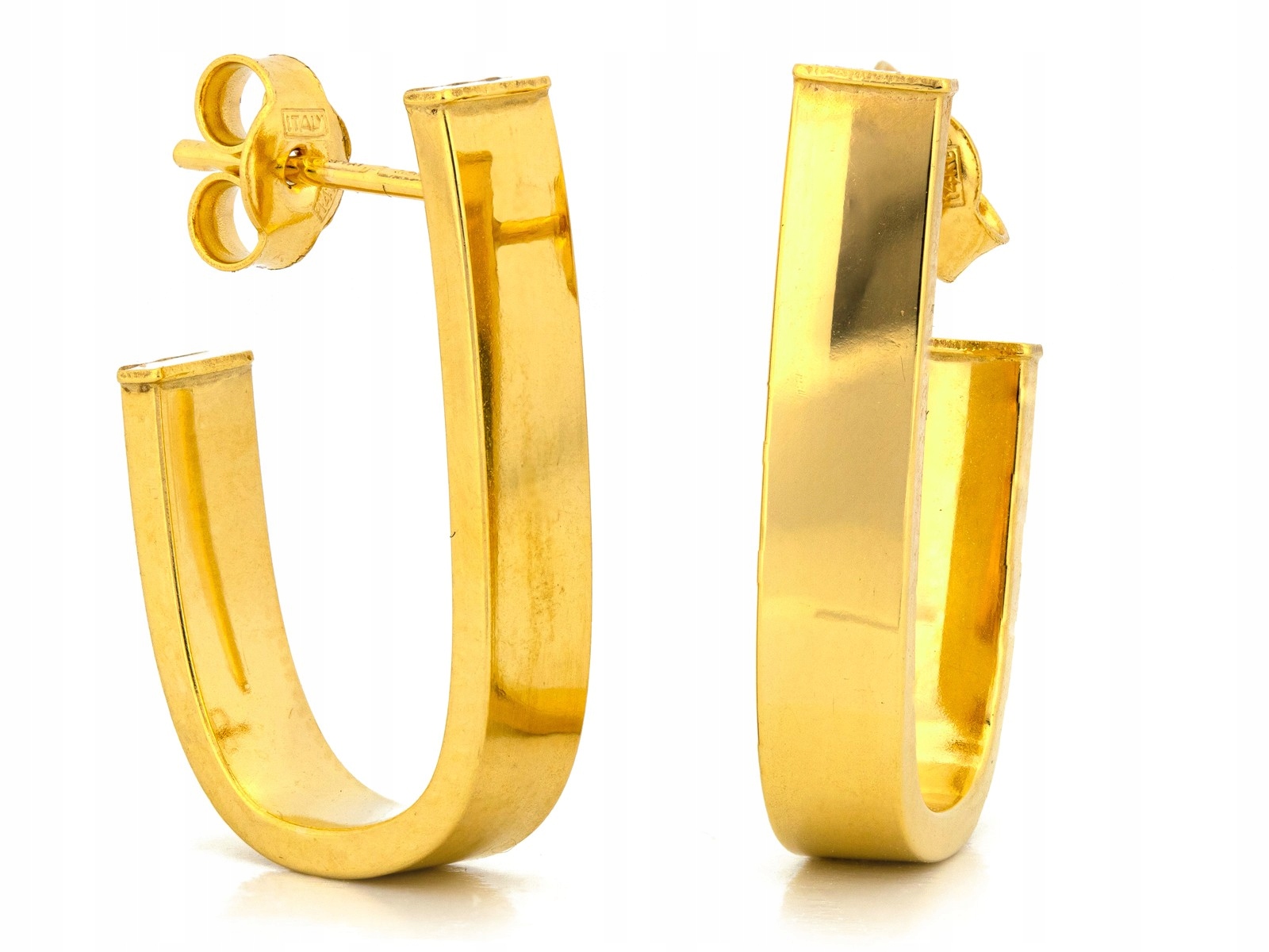 Zlaté Náušnice 585 1,76 g, elegantní dárek , módní design 14k