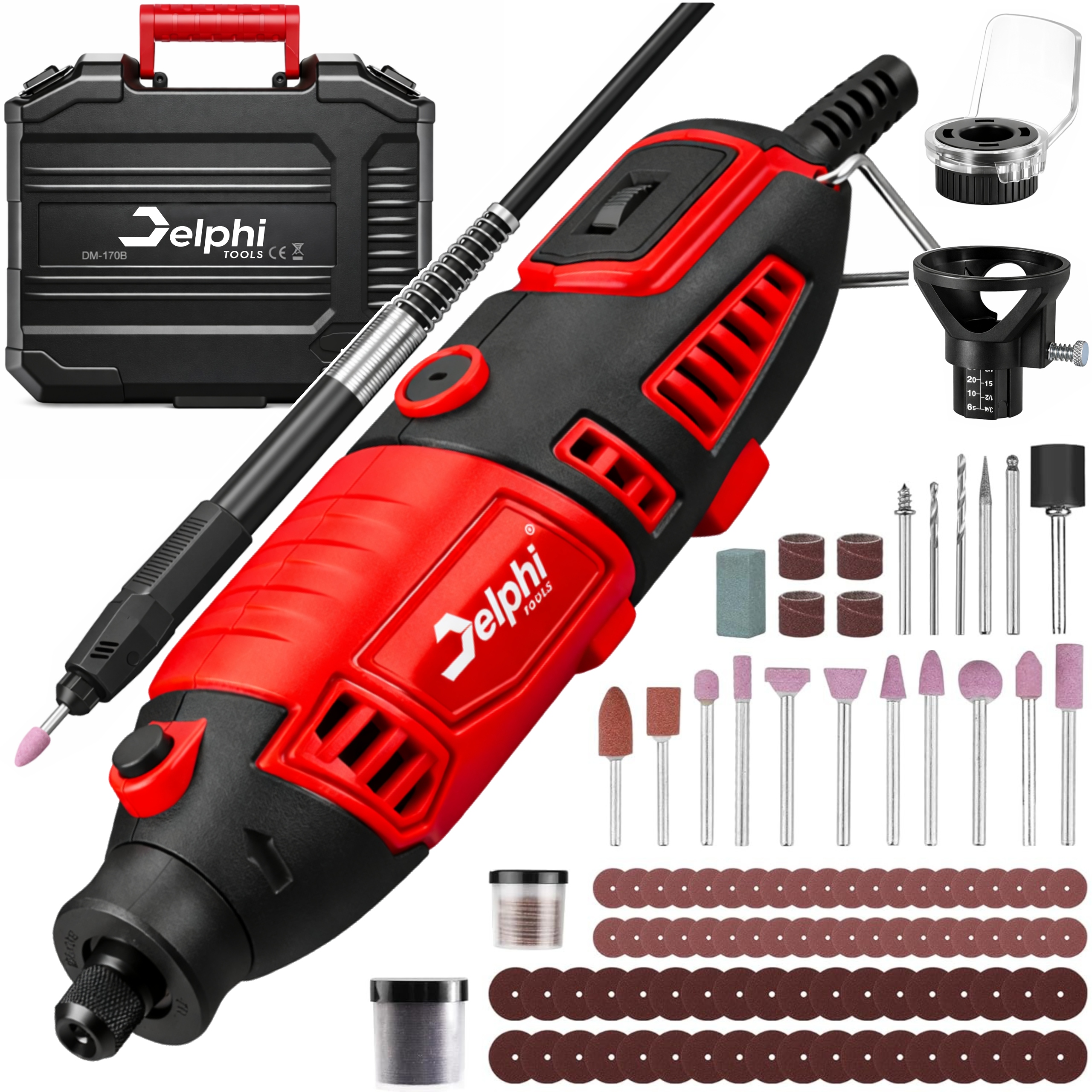 Mini Szlifierka Frezarka Trzpieniowa Wielofunkcyjna Akcesoria Zestaw XXL