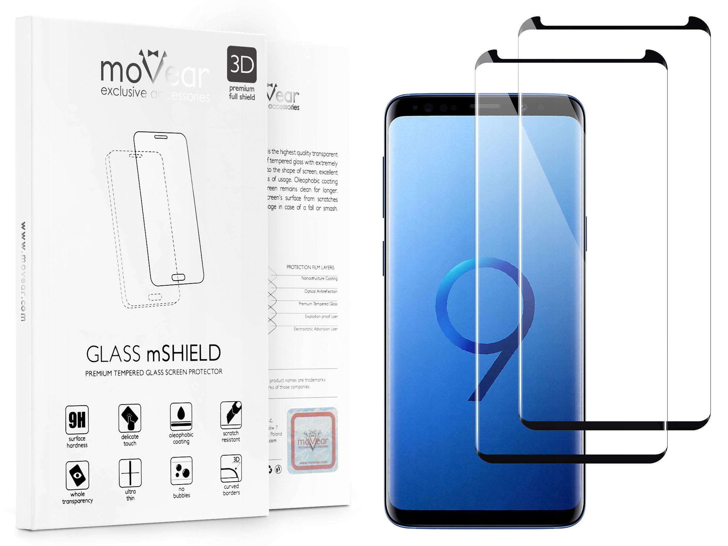 

Szkło Hartowane 3D caseFriendly do Etui Samsung S9