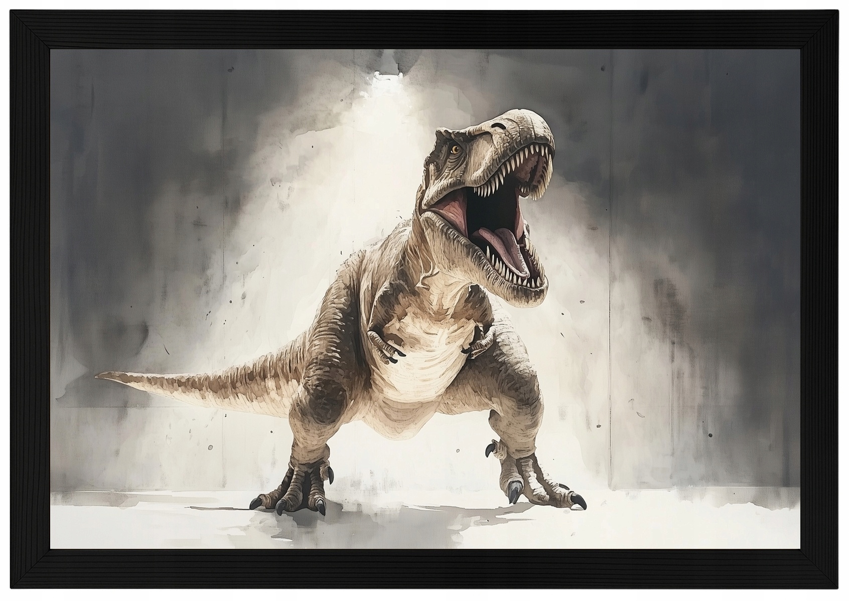 Plakát Rámový Rámeček Dinosaurus T-rexem, Prehistorickým Tyranosaurusem 60x40