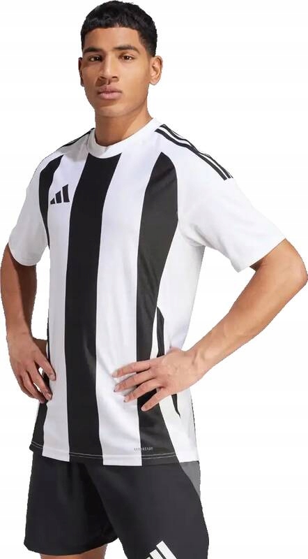 Pánský fotbalový dres Adidas Striped 24 bílo-černý
