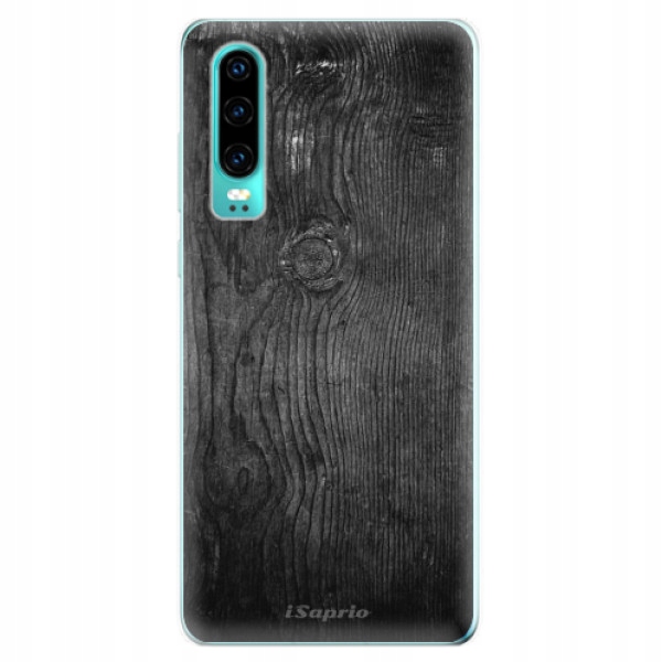 Silikonowe etui iSaprio Black Wood 13 do Huawei P30