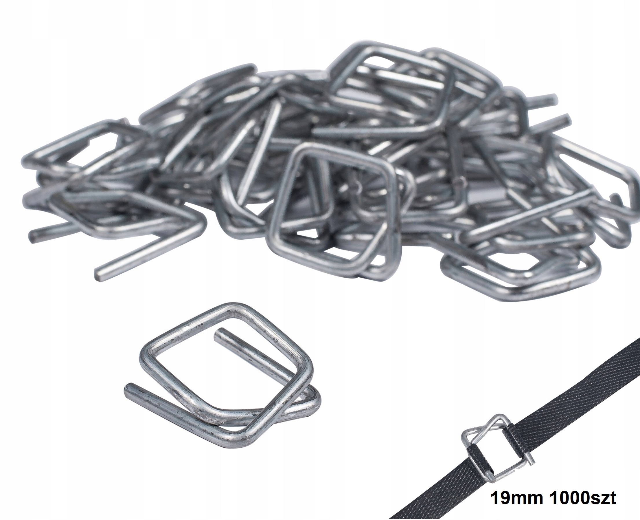 Drátěné Spony 19 mm 1000 ks Sponky Na Pp Pro Spínání Palet Bandownica