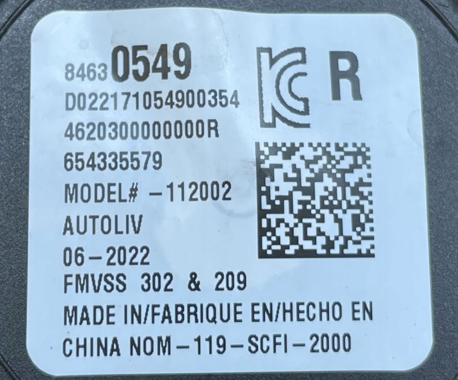 O7 CADILLAC CT5 2019- Gurten Sicherheits heck hinten rechts 84630549