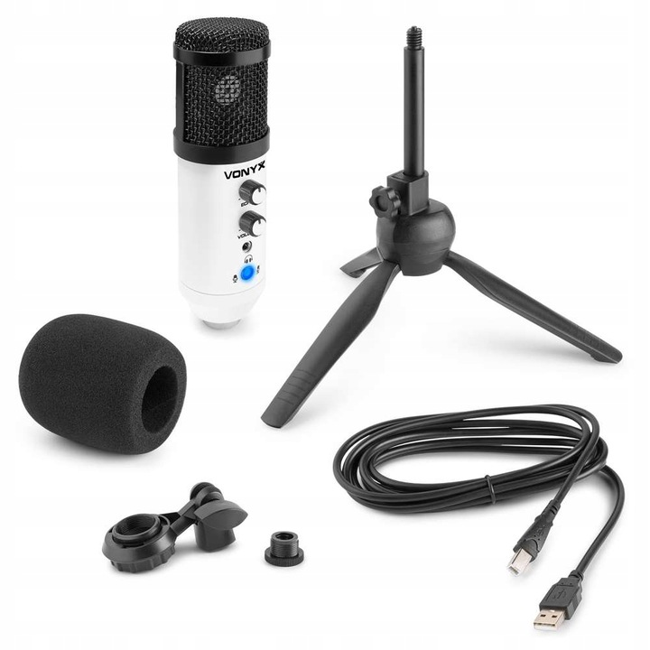 Mikrofon GAMINGOWY USB do KOMPUTERA ze statywem Model CM320W