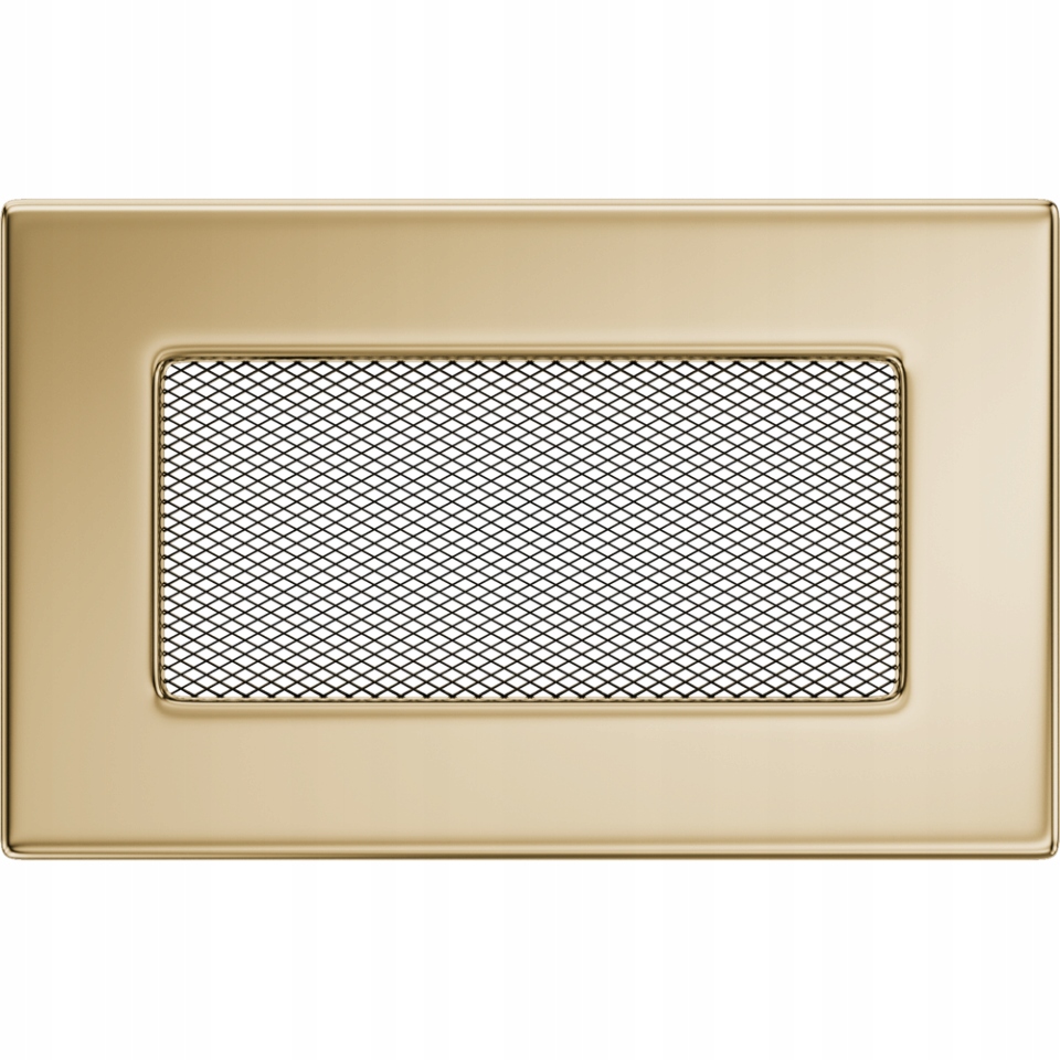 Větrací krbová mřížka 11x17 cm Pozlacená
