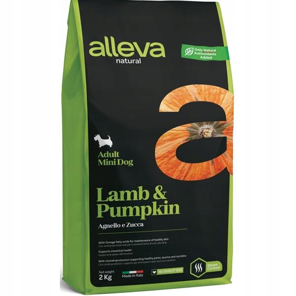 Levně Alleva Natural Dog Dry Adult Lamb&Pumpkin Mini 2kg