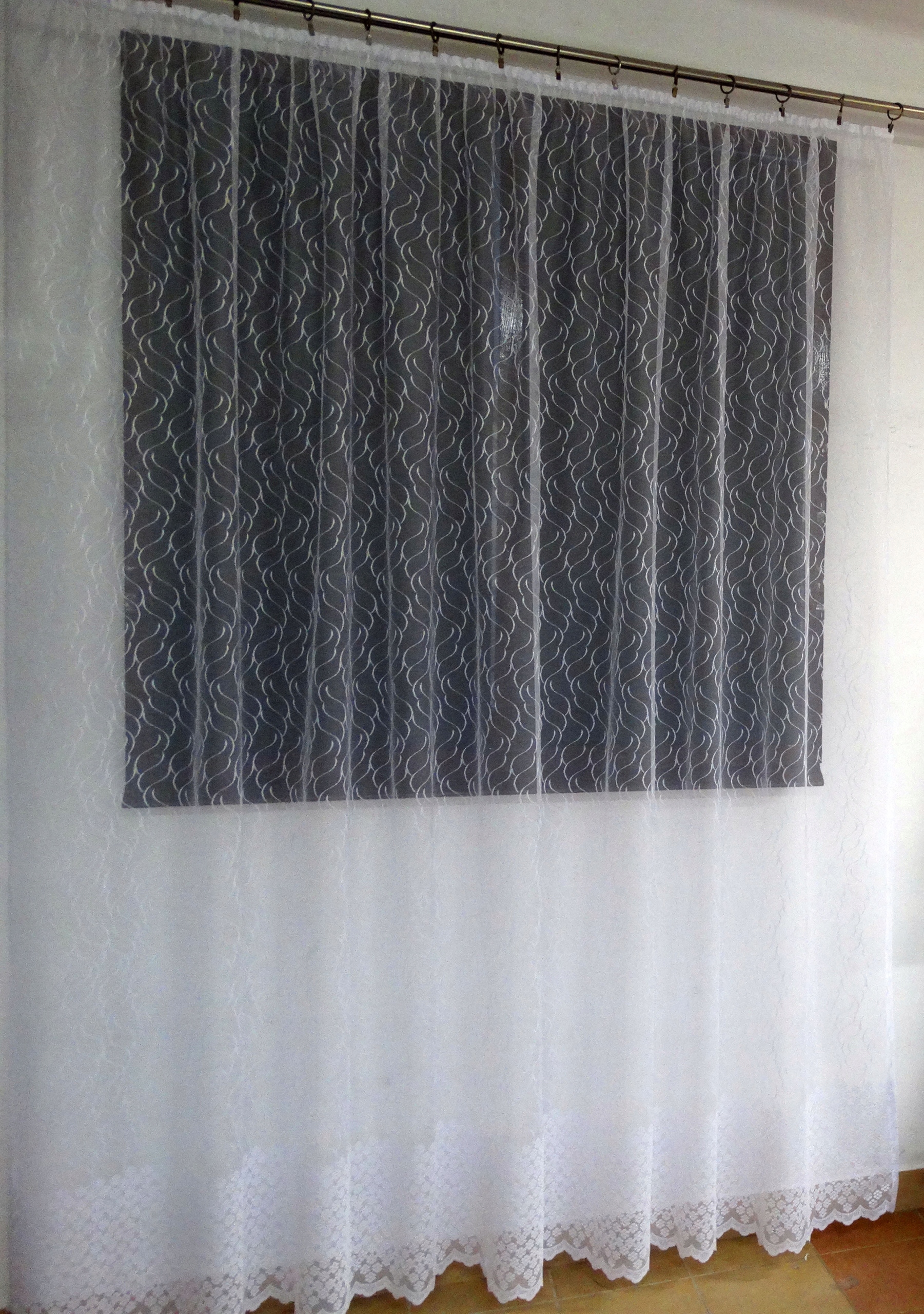 Mg Záclona 619/101 Bílá 500X250 cm Hotová Obšitá Bt